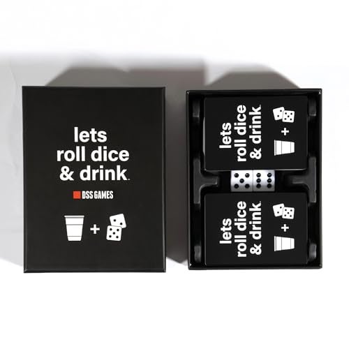 DSS Games Lets Roll Dice Drink 7 11 Doubles Party Challenge Card Came with Dice Perfect for Friends Game Night College Birthday Gift - Image 5