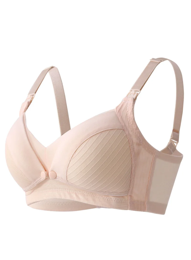 Okus Comfy Cotton Maternity And Nursing Bra Beige XLarge