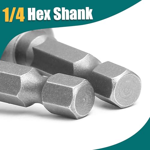 PHITUODA 1/4 Hex Magnetic Nut Driver Drill Bit 11mm Socket Adapter Quick Change Socket Nut Adapter for Power Tools, 2-piece - Image 3
