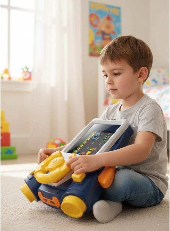 جي دي تويز لعبة سيارة لعبة محاكاة عجلة القيادة لعبة سباق مع الموسيقى للأطفال - Image 2