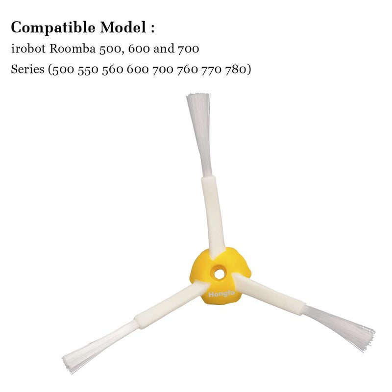 Hongfa 694 3-Armed Side Brush for i-Robot Roomba, 10 Pieces Replacement Accessories Parts for Roomba 650 690 614 550 760 780 (500 600 700 Series) Vacuum - Image 5