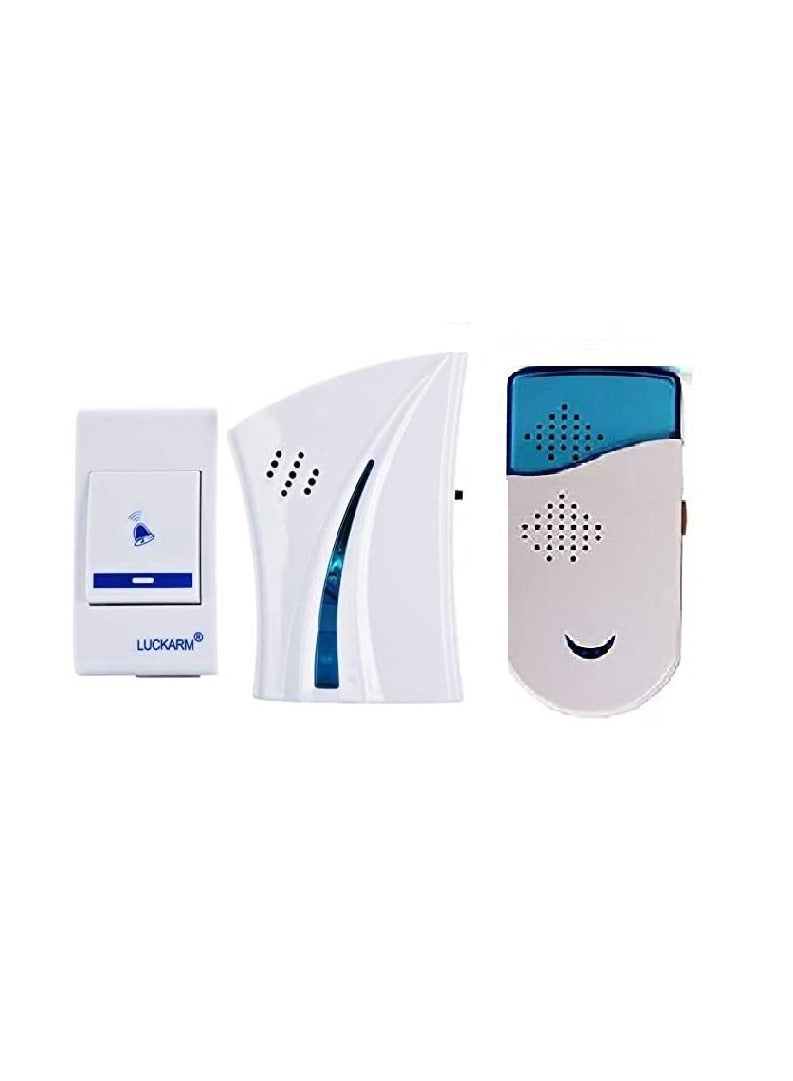 جرس باب لاسلكي بتصميم ذكي مزود بخاصية التحكم عن بعد بالاضافة الى (36) نغمة موسيقية 2 مخرج صوت