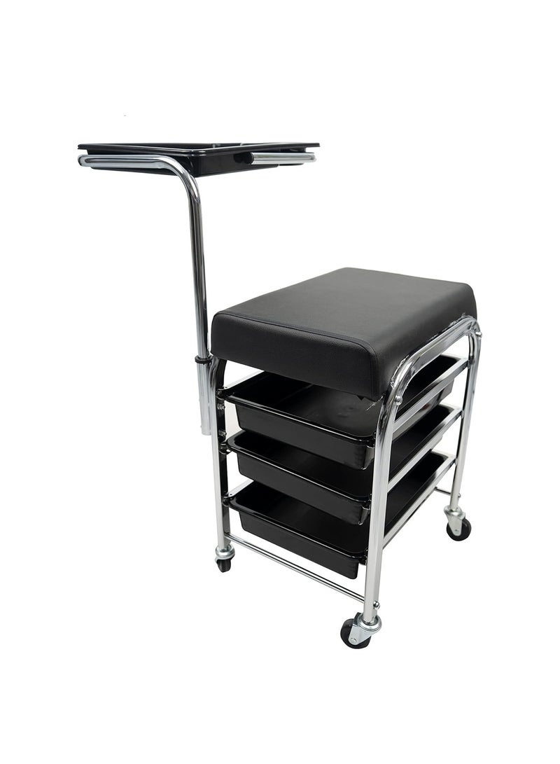 لا بيرلا  تك كرسي دوار بكرات قابل للتعديل في الارتفاع، - Image 1