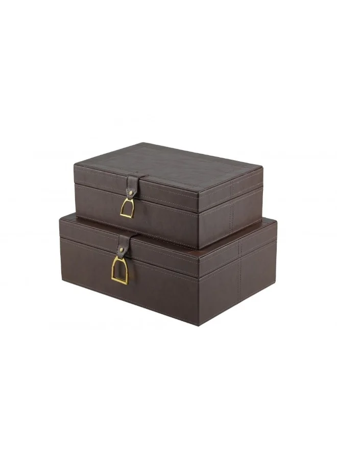DANUBE HOME SS24-Serengeti Jewelry Box Brown 31X23X11.5Cm