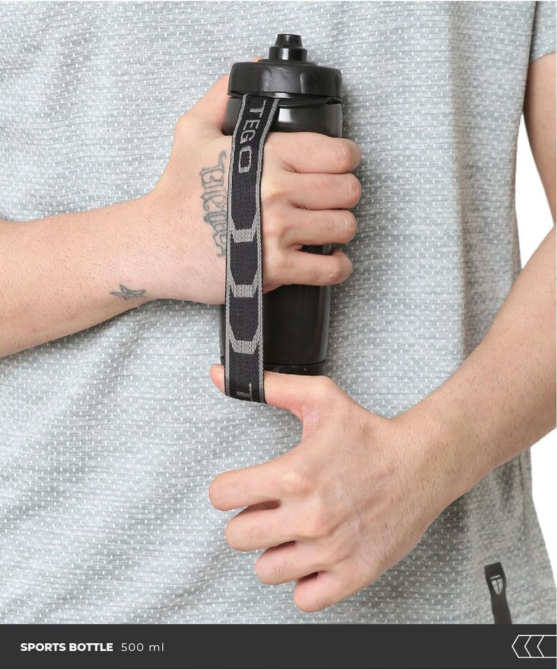 TEGO زجاجة جري بلاستيكية من قصب السكر للركض، التمارين، الصالة الرياضية، محمولة، لياقة بدنية، مشروب للرجال، النساء والأطفال - Image 5