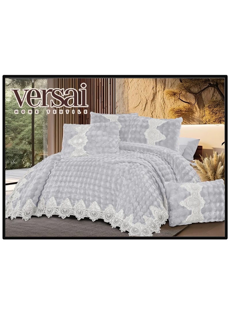 طقم مفرش فرو بابلز مطعم بالجوبير 3 قطع تصميم اسباني