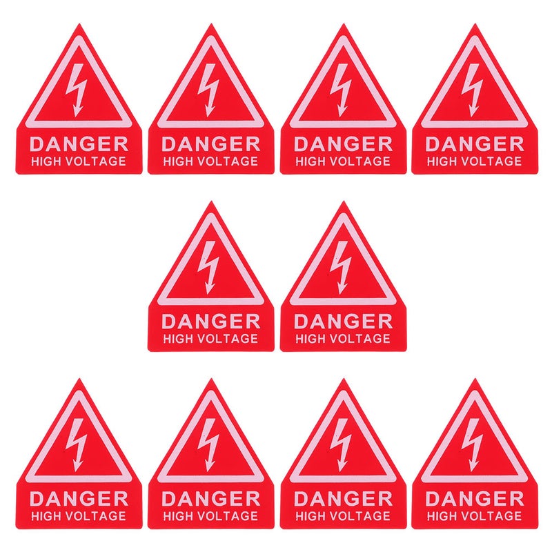 20 pcs High Voltage Warning Stickers: Self-Adhesive Safety Signs For Electrical Panels - Caution Electric Shocks Hazard Labels - Image 3