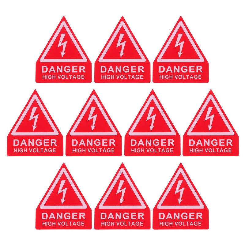 20 pcs High Voltage Warning Stickers: Self-Adhesive Safety Signs For Electrical Panels - Caution Electric Shocks Hazard Labels - Image 5