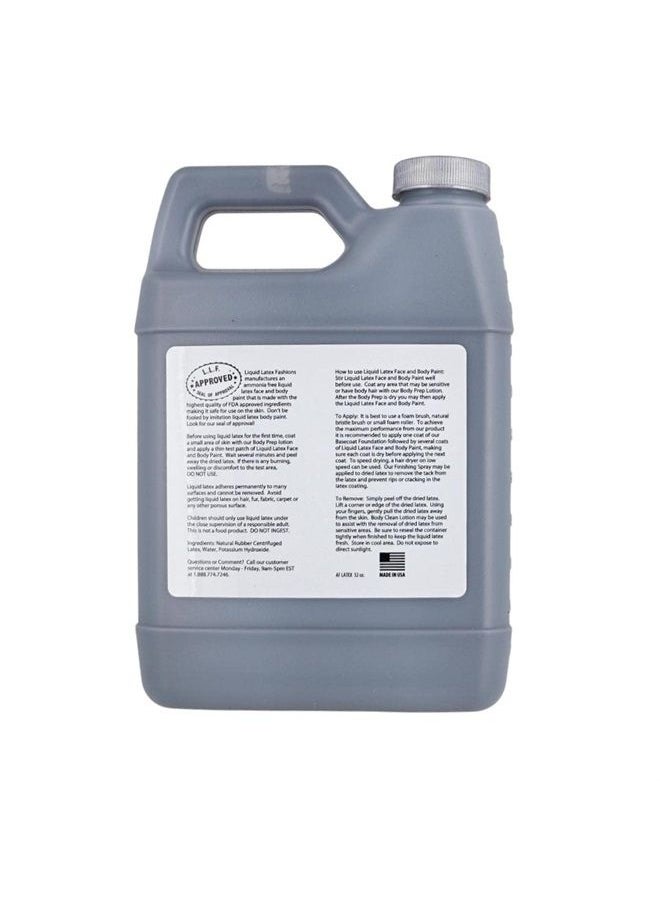 Liquid Latex Fashions - Black 32 Oz - Liquid Latex Body Paint, Ammonia Free No Odor, Easy On and Off, Cosplay Makeup, Creates Professional Monster, Zombie Arts - Image 1