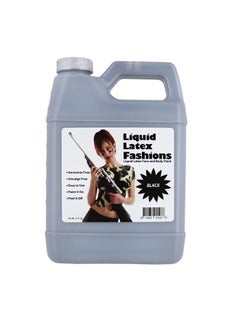 Liquid Latex Fashions Black 32 Oz - Liquid Latex Body Paint, Ammonia Free No Odor, Easy On and Off, Cosplay Makeup, Creates Professional Monster, Zombie Arts  - Image 1