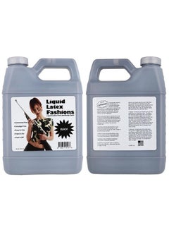 Liquid Latex Fashions Black 32 Oz - Liquid Latex Body Paint, Ammonia Free No Odor, Easy On and Off, Cosplay Makeup, Creates Professional Monster, Zombie Arts  - Image 2