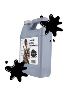 Liquid Latex Fashions Black 32 Oz - Liquid Latex Body Paint, Ammonia Free No Odor, Easy On and Off, Cosplay Makeup, Creates Professional Monster, Zombie Arts  - Image 5