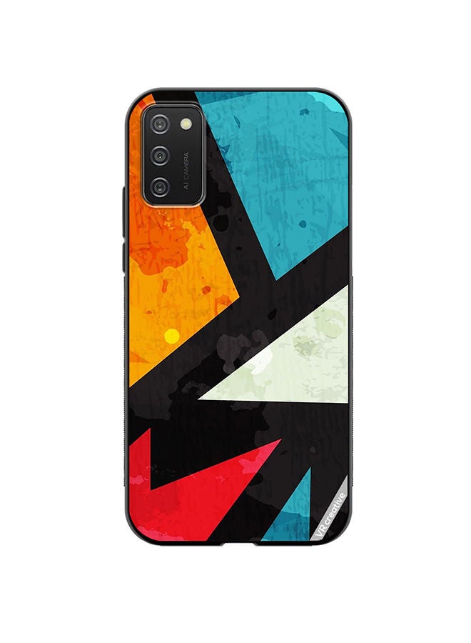 VR CREATIVE Protective Case Cover For Samsung Galaxy A02s Abstract Design Multicolour - Image 1
