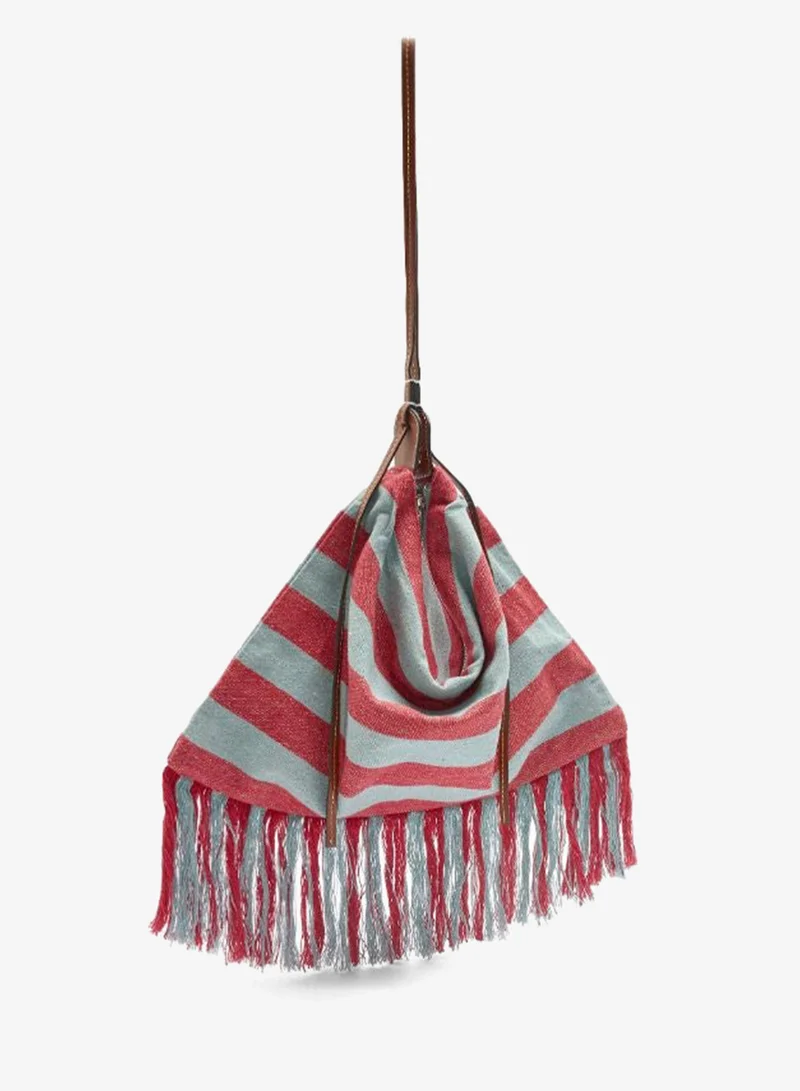 PARFOIS Striped cotton shoulder bag