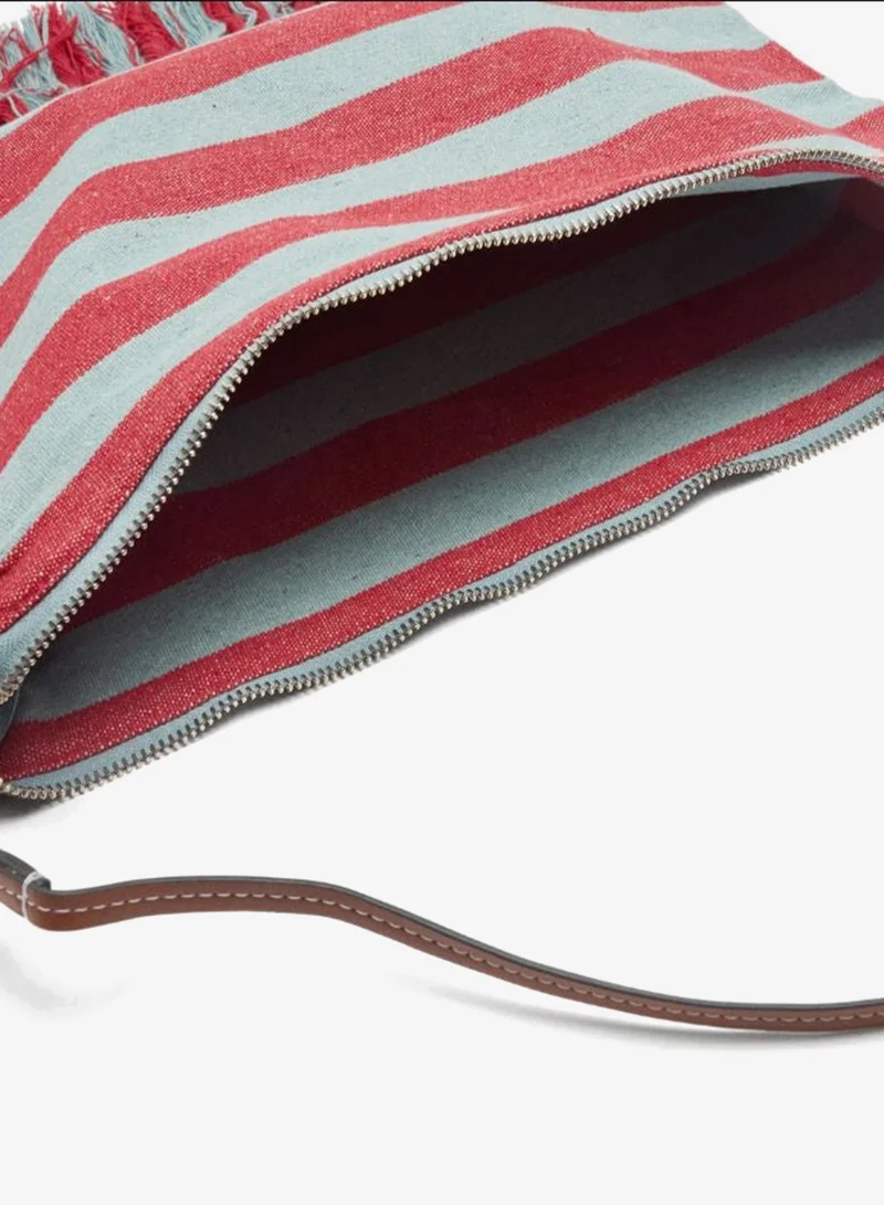 PARFOIS Striped cotton shoulder bag