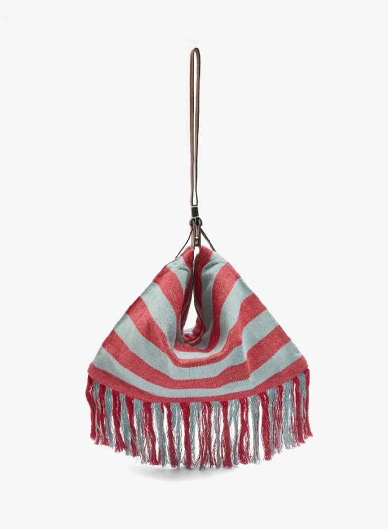 PARFOIS Striped cotton shoulder bag