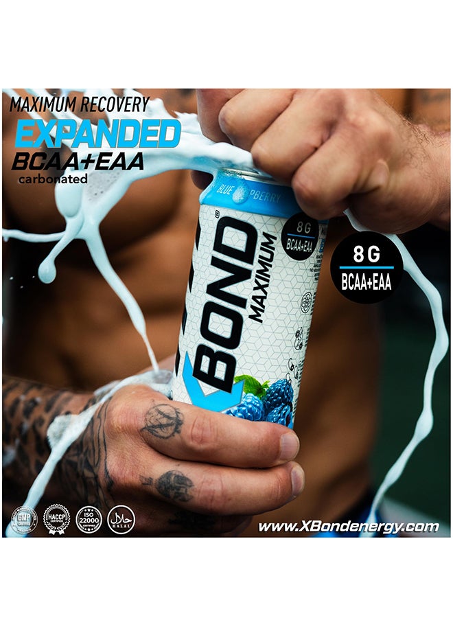 Xbond X-bond 8g Bcaa/eaa Blue Raspberry Maximum Recovery Expanded Maximum Amino Drink Bcaa + Eaa Electrolytes Drink 473 Ml - Image 5
