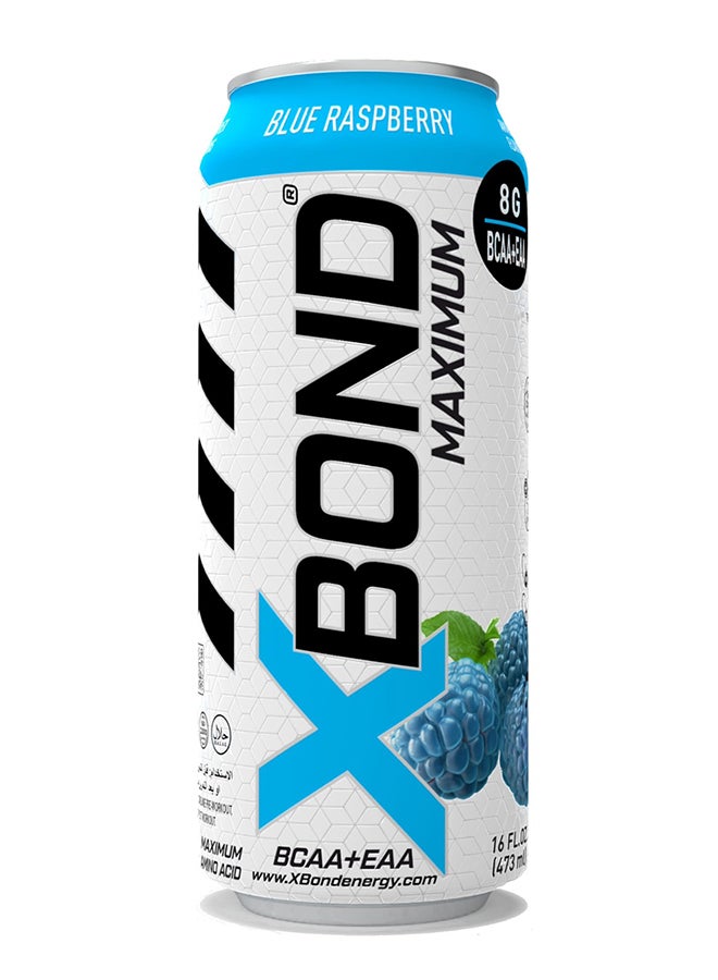 Xbond X-bond 8g Bcaa/eaa Blue Raspberry Maximum Recovery Expanded Maximum Amino Drink Bcaa + Eaa Electrolytes Drink 473 Ml - Image 2