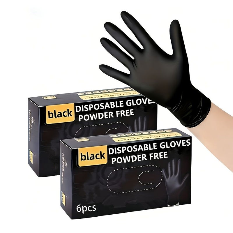 Disposable Nitrile Gloves Size L For Cleaning Tattooing Dyeing Nail Salons Pet Shops Jewelry Store Display Home Essential Lightweight All Seasons Round - Image 1