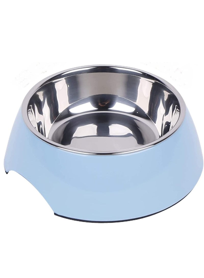 Non Slip Stainless Steel Bowl For Dog Cat Pet Bowl Universal Pet Water and Food Bowls Blue Medium - Image 1