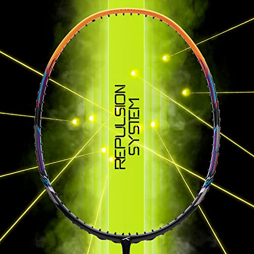 Hundred N-ERGY 80 Carbon Fibre Unstrung Badminton Racket with Full Racket Cover for Intermediate Players (80g, Maximum String Tension - 32lbs) - Image 2
