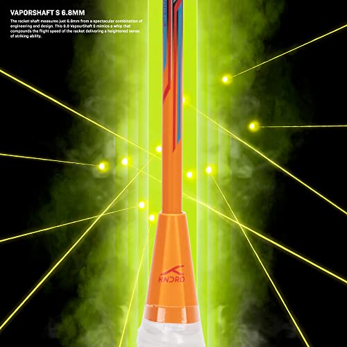 Hundred N-ERGY 80 Carbon Fibre Unstrung Badminton Racket with Full Racket Cover for Intermediate Players (80g, Maximum String Tension - 32lbs) - Image 3