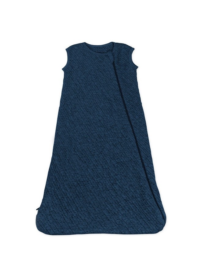 HonestBaby - Unisex Baby Organic Cotton Matelasse Wearable Blanket And Toddler Sleepers Dark Navy Medium Us - Image 1