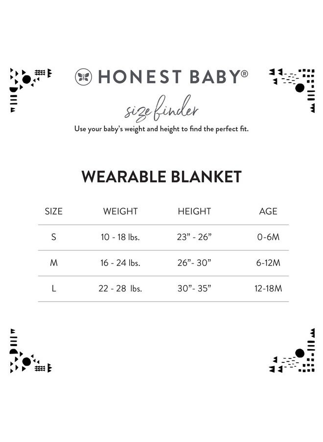 HonestBaby - Unisex Baby Organic Cotton Matelasse Wearable Blanket And Toddler Sleepers Dark Navy Medium Us - Image 1
