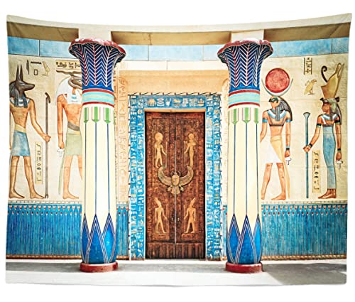 BELECO 9x6ft Fabric Egyptian Backdrop Ancient Egyptian Writing Pharaoh Hieroglyphics Egypt Photography Backdrop Wall Mural Ancient Egypt Theme Party Decorations Portrait Photoshoot Background Props - Image 4