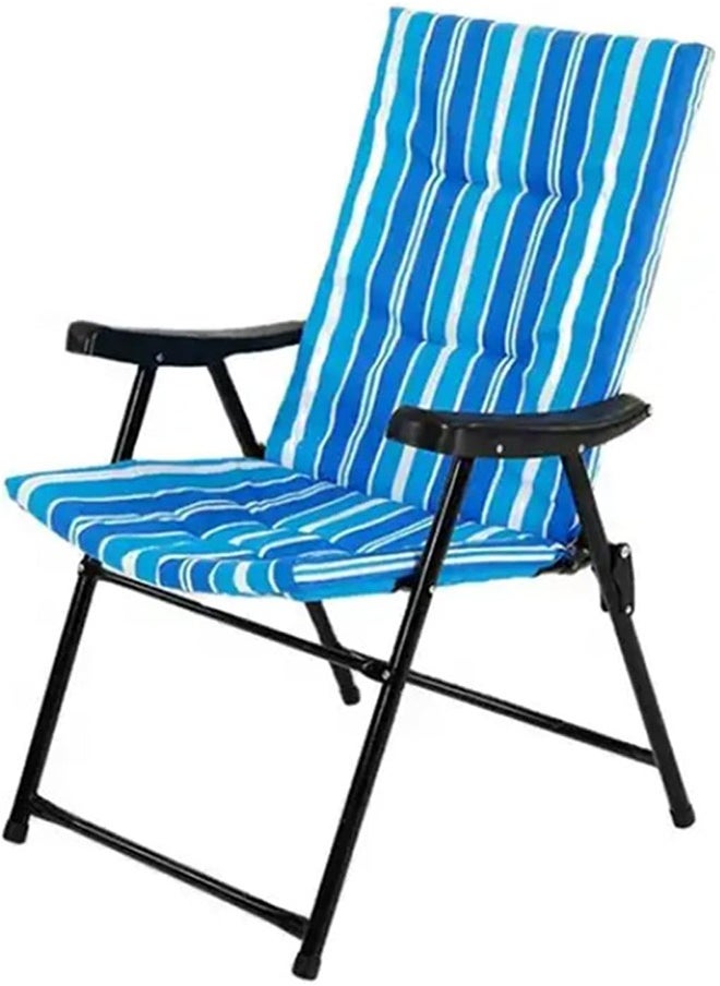 Generic - Camping Foldable Beach Chair，Camping Chair for Adults，Lightweight Portable Backpack Chair with Hard Armrest,for Outdoor/Lawn/Trip/Picnic - Image 1