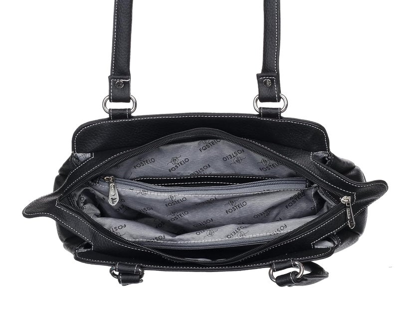 Fostelo Women's Jessy Stylish Satchel Tote Handbag for Women | Ladies Purse | Stylish Shoulder Bag | Gift For Women - Image 5