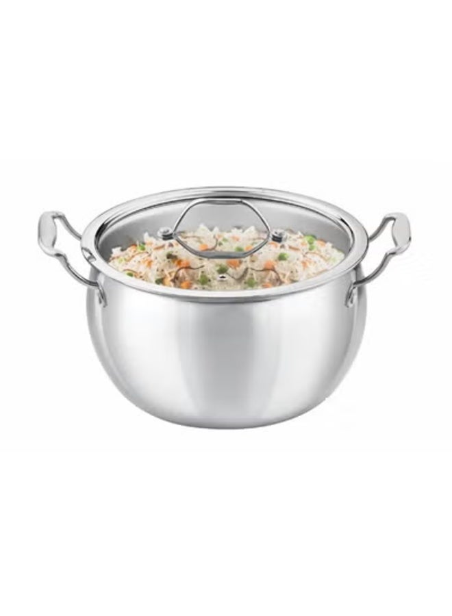 Chef's Delight طقم طهي ثلاثي لذيذ من شيف دلايت 32 سم - أواني طهي ثلاثية متميزة متينة وأنيقة مثالية للطهي البطيء واليخنات والبرياني والطهي اليومي - Image 5