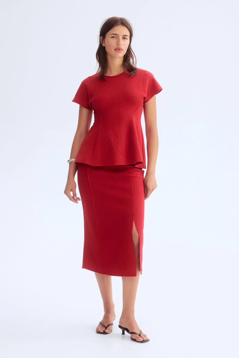 H&M Fine-knit flared top