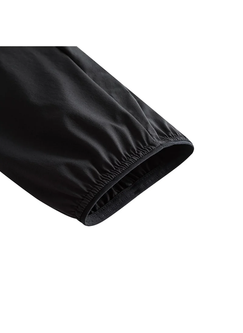 ANTA Black Men’s UPF100+ Hooded Windbreaker Jacket/Water-Resistant / Lightweight / Breathable Protection for Men | Best Price UAE