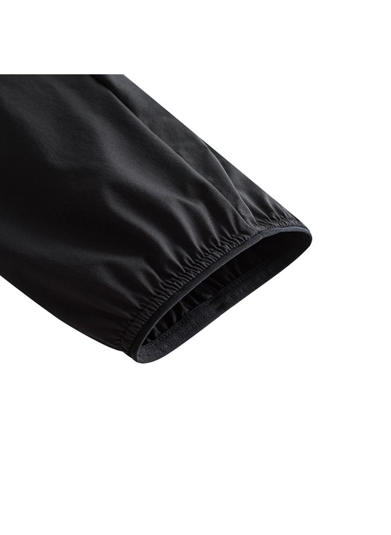 انتا جاكيت خفيف منسوج خارجي أسود - Image 4