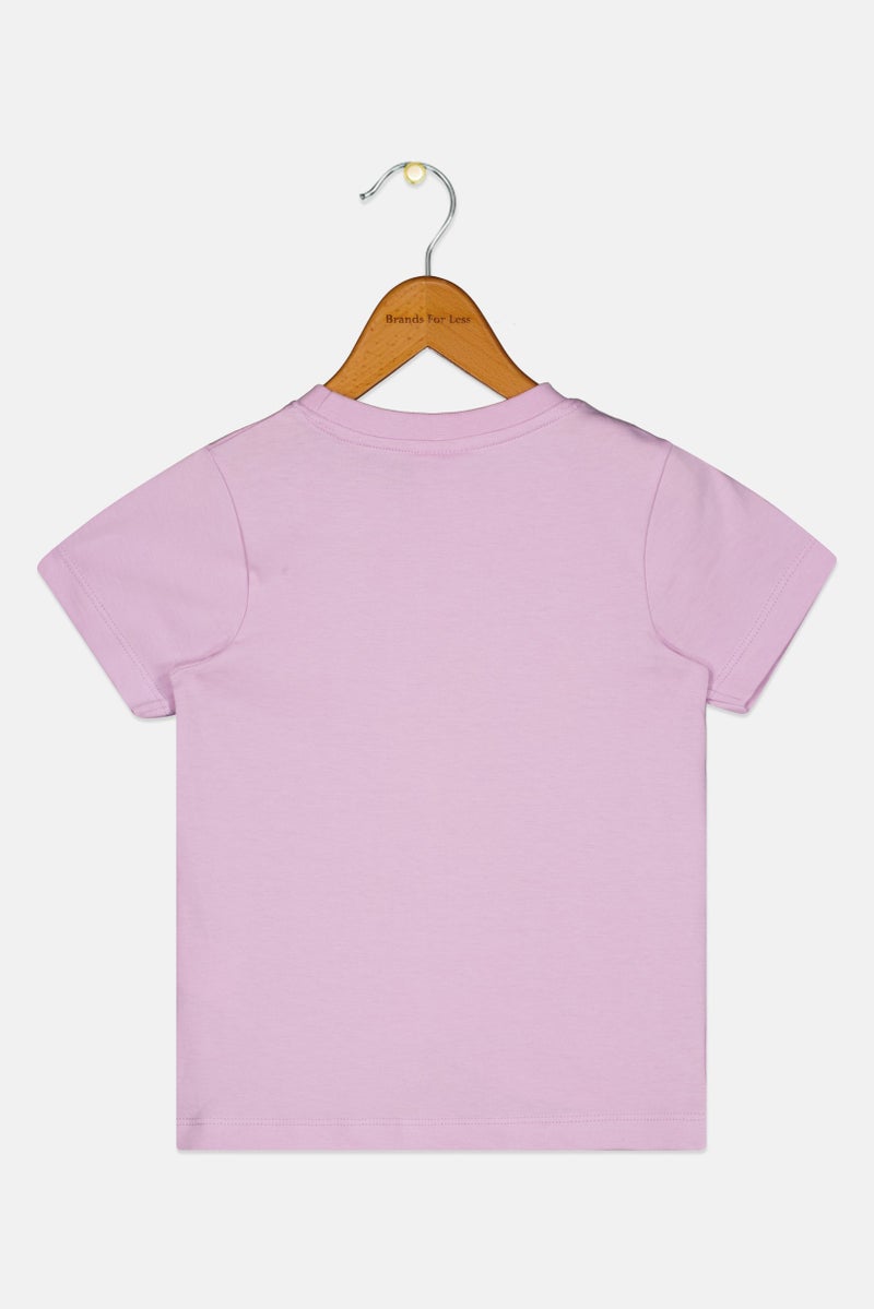 Disney Lilo And Stitch Toddlers Girl Graphic Print Short Sleeve T-Shirt, Purple - Image 3