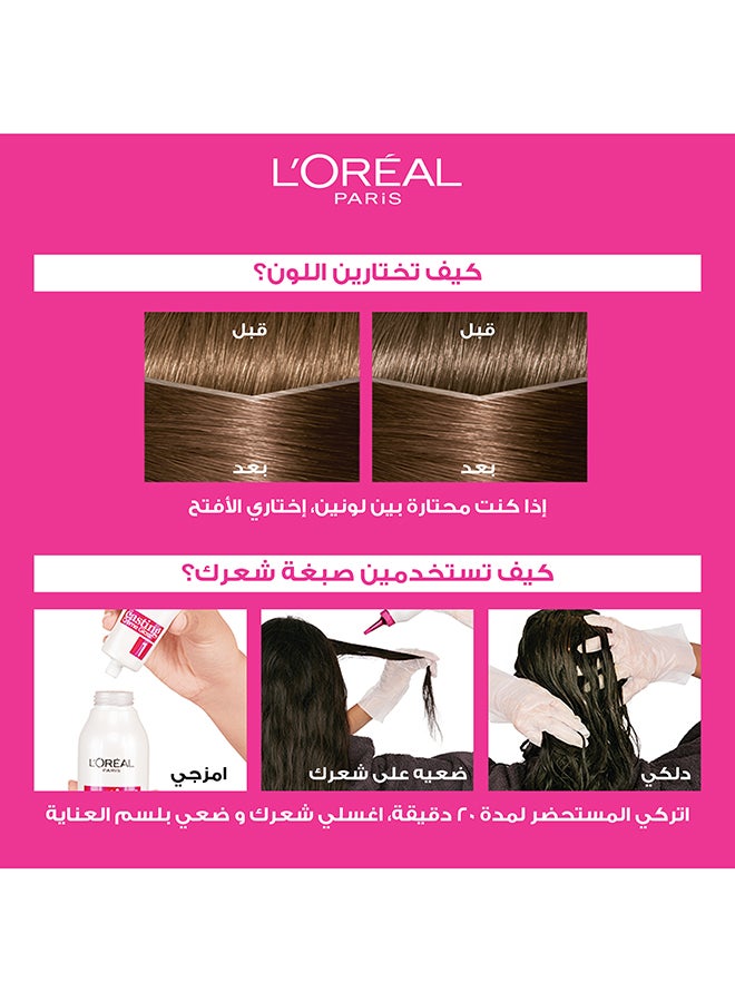 L'OREAL PARIS صبغة شعر كاستينج كريم جلوس بدون أمونيا لشعر لامع 600 أشقر داكن - Image 3