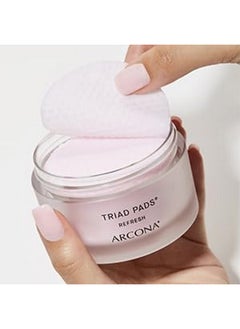 Arcona ARCONA Triad Pads - Cold Processed Cranberry and Rice Toner, Brightening Toner Pads for Face, 45 Facial Toner Pads. Made in The USA.  - Image 5