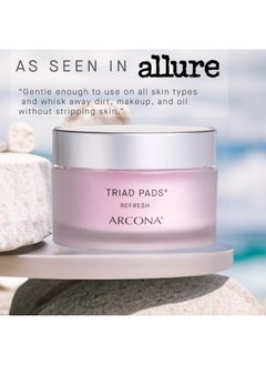 Arcona ARCONA Triad Pads - Cold Processed Cranberry and Rice Toner, Brightening Toner Pads for Face, 45 Facial Toner Pads. Made in The USA.  - Image 3