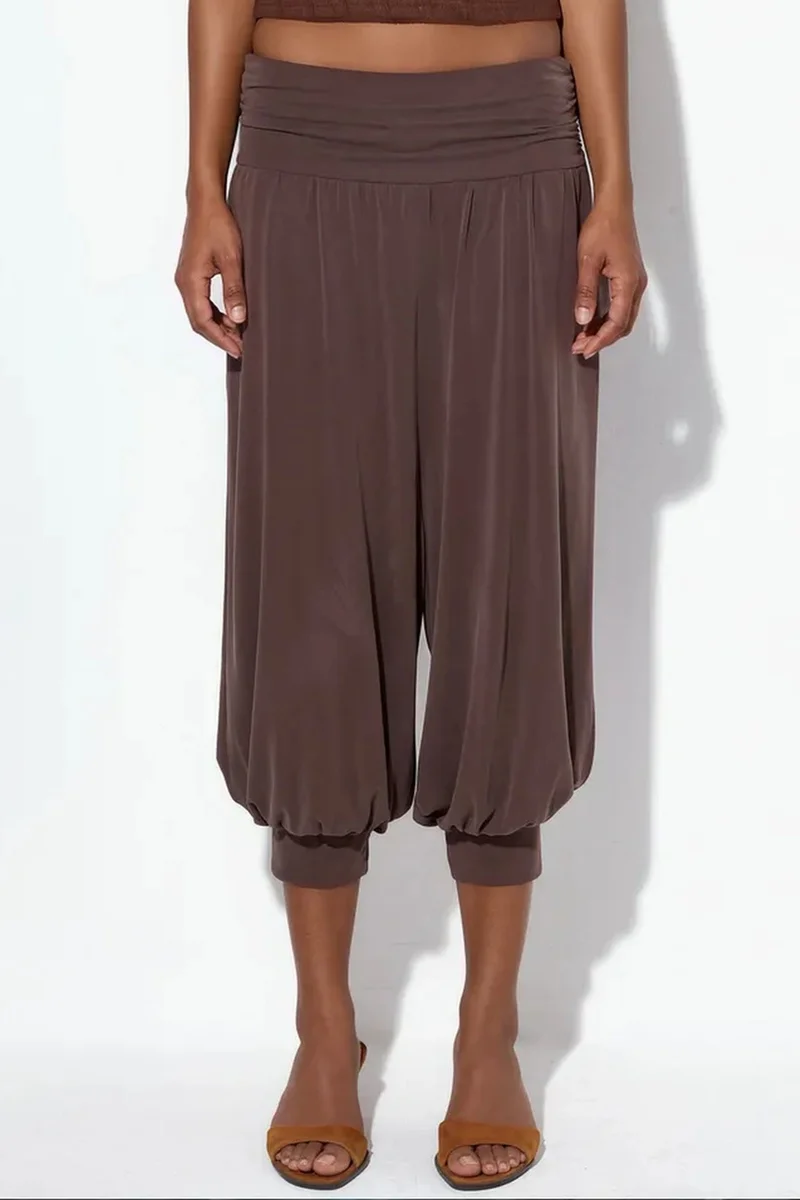 Busem BUSEM Women's Elastic Waist Capri Salwar Trousers