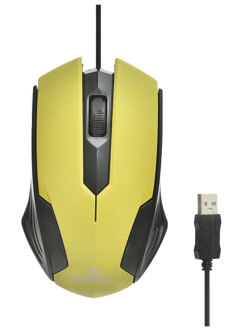 جاما ماوس جاما سلكي 800 نقطة فى البوصة M-62 - أصفر  و اسود - Image 1