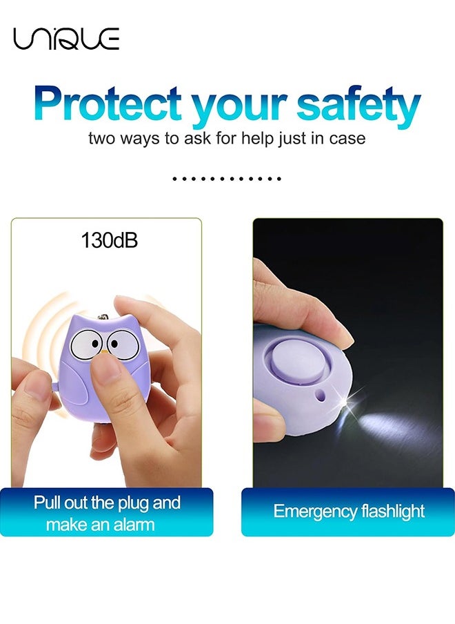 Unique - Door Bells Chimes - Personal Alarm Safe Sound for Women - 130dB Loud Siren with LED Light - Emergency Self-Defense Safety Alarm Keychain, Security Siren for Children, Elderly - Image 1
