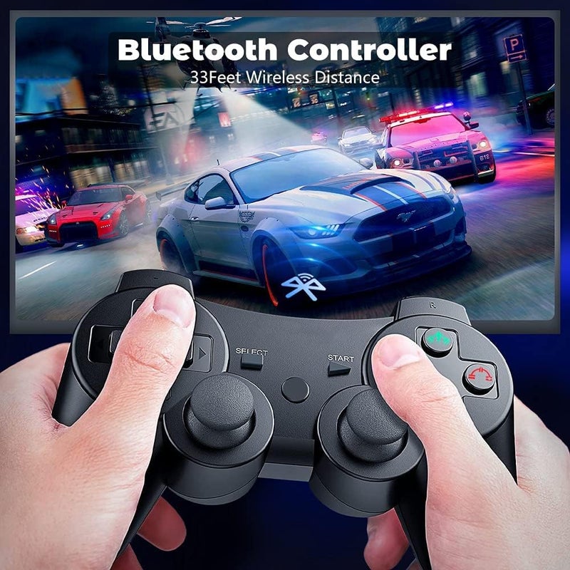 CHENGDAO وحدة تحكم CHENGDAO اللاسلكية لـ PS3 SIX-AXIS مزدوجة الصدمات لـ Playstation 3 مع كابل شحن... - Image 4