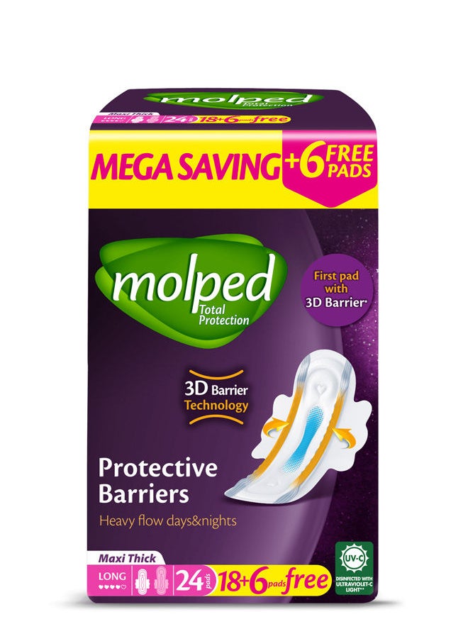 Total Protection Eco Pack Long Sanitary 24 Pads