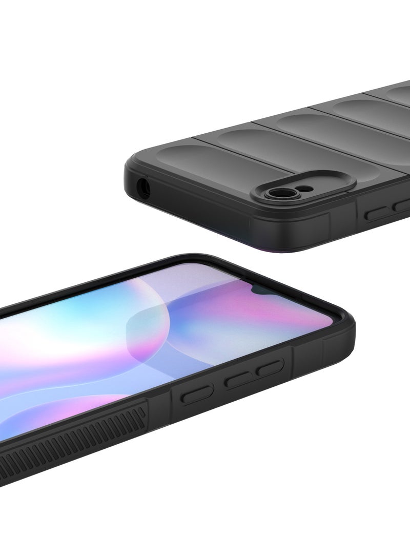 انبلاك جراب خلفي ماجيك متوافق مع شاومي ريدمي 9A (اسود) - Image 5