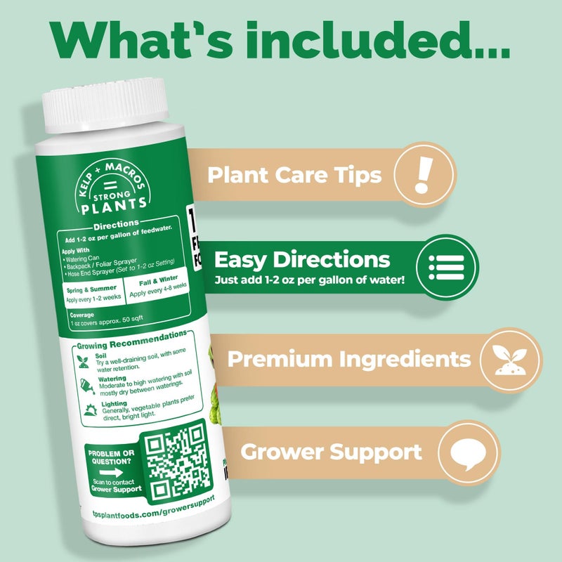TPS NUTRIENTS Liquid 10-10-10 Fertilizer for Vegetables, Triple Ten NPK Plus Iron and Micros, Liquid Plant Food 8 oz (250mL) - Image 4
