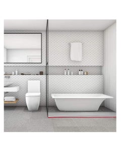 واي آند دي Collapsible Threshold Water Dam, Self-Adhesive Shower Barrier Bathroom And Kitchen Stopper, Home Retention System, Waterproof Flow Block Seal Strip (Gray), 1.3M  - Image 5