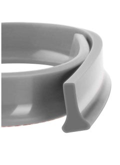 واي آند دي Collapsible Threshold Water Dam, Self-Adhesive Shower Barrier Bathroom And Kitchen Stopper, Home Retention System, Waterproof Flow Block Seal Strip (Gray), 1.3M  - Image 1