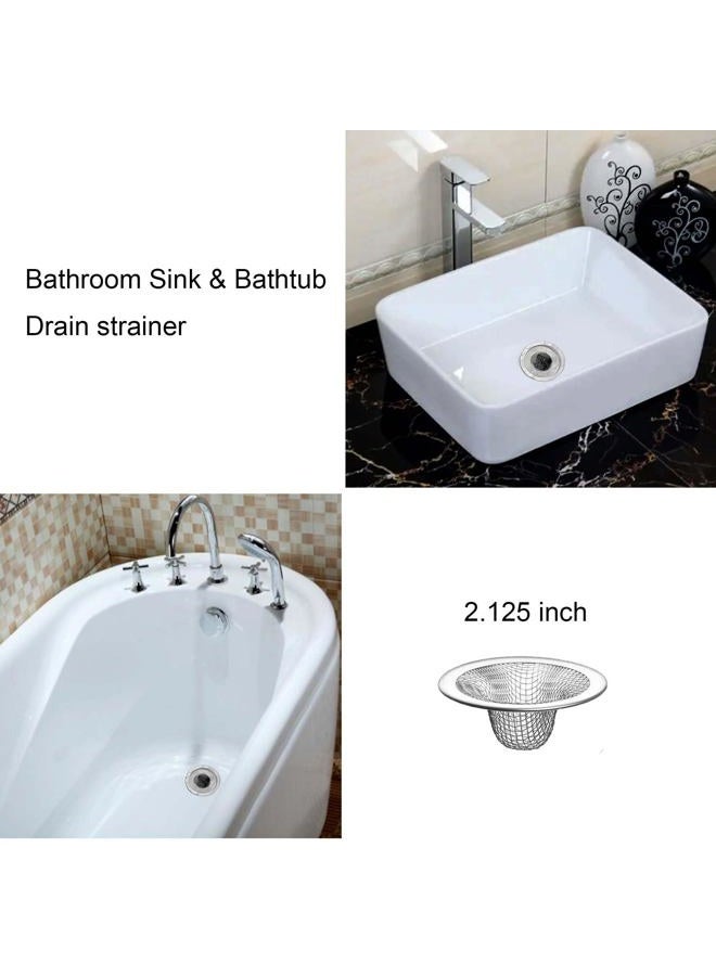 Beyoslf 20Pcs Small Drain Mesh Basket, 2.125'' Bathroom Sink Drain Strainer Screen Mesh Sink Strainer Hair Catcher Drain Filter Cover for Bathtub Lavatory RV Laundry Shower Floor Utility Sink Drain - Image 5