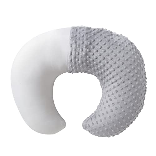 Nursing Pillow and Positioner with Cover for Breastfeeding and Bottle Feeding Propping Baby Tummy Time Baby Sitting Support AwakeTime Support Grey 22 x 177 x 59